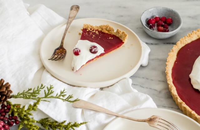 cranberry curd tart with almond crust cooks illustrated